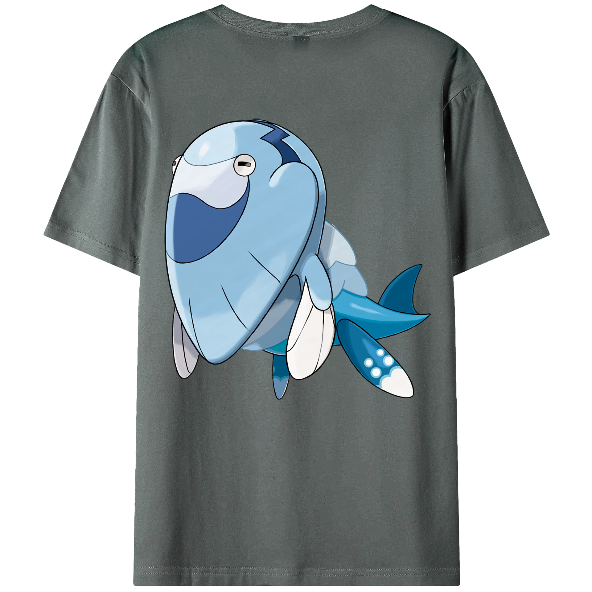 （画像用） ポケットモンスター Pokémon 綿100％ メンズ半袖Tシャツ（バックプリント） 通気性